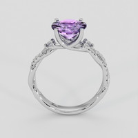 1.77 Ct. Purple Sapphire Ring, 18K White Gold 3