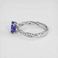1.58 Ct. Bluish Purple Sapphire Ring, 18K White Gold 4