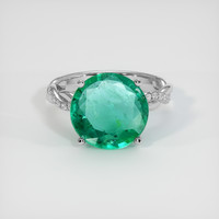 4.56 Ct. Emerald Ring, 18K White Gold 1