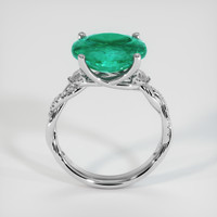4.56 Ct. Emerald Ring, 18K White Gold 3