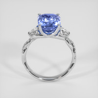5.12 Ct. Blue Sapphire Ring, 18K White Gold 3