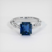 2.54 Ct. Sapphire Ring, 18K White Gold 1