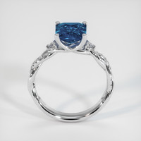 2.54 Ct. Sapphire Ring, 18K White Gold 3