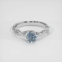1.33 Ct. Sapphire Ring, 18K White Gold 1