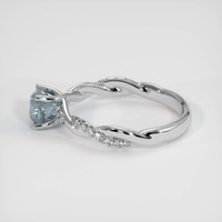 1.33 Ct. Sapphire Ring, 18K White Gold 4