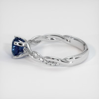 1.14 Ct. Sapphire Ring, 18K White Gold 4