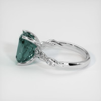 7.47 Ct. Sapphire Ring, 18K White Gold 4