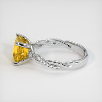 3.02 Ct. Sapphire Ring, 18K White Gold 4