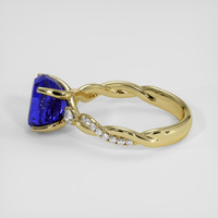 3.54 Ct. Color Change Sapphire Ring, 10K Yellow Gold 4