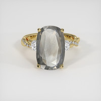 7.72 Ct. Yellowish Brown Zircon Ring, 10K Yellow Gold 1