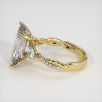 7.72 Ct. Yellowish Brown Zircon Ring, 10K Yellow Gold 4