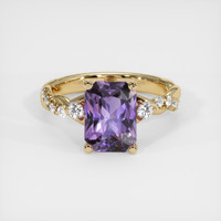 2.67 Ct. Purple Spinel Ring, 10K Yellow Gold 1