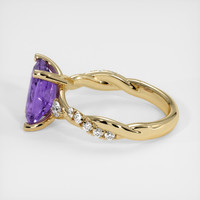 2.67 Ct. Purple Spinel Ring, 10K Yellow Gold 4