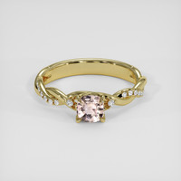 0.60 Ct. Padparadscha Sapphire Ring, 10K Yellow Gold 1