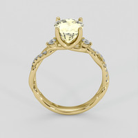 2.41 Ct. Yellow Sapphire Ring, 10K Yellow Gold 3