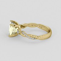 2.41 Ct. Yellow Sapphire Ring, 10K Yellow Gold 4