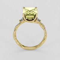 4.24 Ct. Bi Color Sapphire Ring, 10K Yellow Gold 3