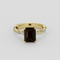 3.15 Ct. Color Change Sapphire Ring, 10K Yellow Gold 1