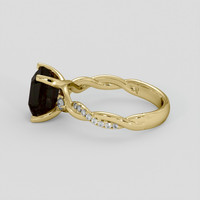 3.15 Ct. Color Change Sapphire Ring, 10K Yellow Gold 4