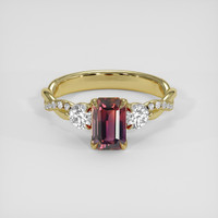 1.71 Ct. Purplish Pink Sapphire Ring, 10K Yellow Gold 1