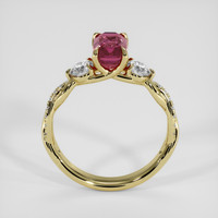 1.71 Ct. Purplish Pink Sapphire Ring, 10K Yellow Gold 3