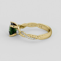 1.38 Ct. Green Sapphire Ring, 10K Yellow Gold 4