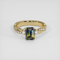 1.24 Ct. Bi Color Sapphire Ring, 10K Yellow Gold 1