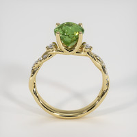 2.15 Ct. Green Sapphire Ring, 10K Yellow Gold 3