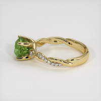 2.15 Ct. Green Sapphire Ring, 10K Yellow Gold 4