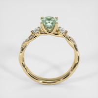 1.26 Ct. Green Sapphire Ring, 10K Yellow Gold 3