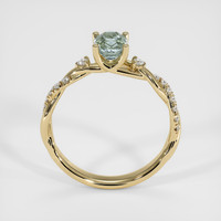 1.20 Ct. Green Sapphire Ring, 10K Yellow Gold 3