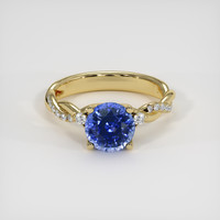 2.58 Ct. Sapphire Ring, 14K Yellow Gold 1
