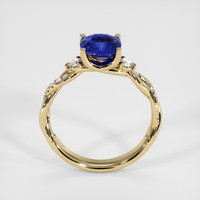 2.07 Ct. Blue Sapphire Ring, 14K Yellow Gold 3