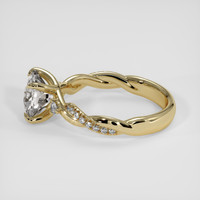 4.12 Ct. White Zircon Ring, 14K Yellow Gold 4