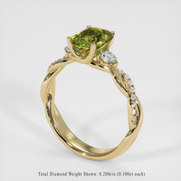 1.44 Ct. Gemstone Ring, 14K Yellow Gold 2