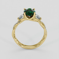 1.56 Ct. Tsavorite Garnet Ring, 14K Yellow Gold 3