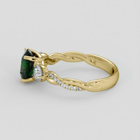 1.56 Ct. Tsavorite Garnet Ring, 14K Yellow Gold 4