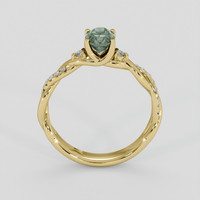 0.84 Ct. Alexandrite Ring, 14K Yellow Gold 3