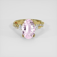 5.11 Ct. Pink Kunzite Ring, 14K Yellow Gold 1
