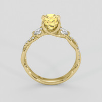 1.16 Ct. Yellow Citrine Ring, 14K Yellow Gold 3