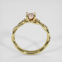 0.60 Ct. Padparadscha Sapphire Ring, 14K Yellow Gold 3