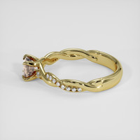 0.60 Ct. Padparadscha Sapphire Ring, 14K Yellow Gold 4