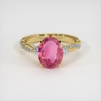3.06 Ct. Sapphire Ring, 14K Yellow Gold 1