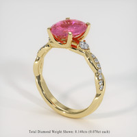3.06 Ct. Sapphire Ring, 14K Yellow Gold 2