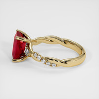 2.69 Ct. Ruby Ring, 14K Yellow Gold 4