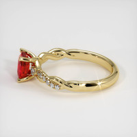 1.12 Ct. Ruby Ring, 14K Yellow Gold 4