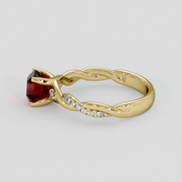 1.55 Ct. Ruby Ring, 14K Yellow Gold 4