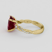 4.02 Ct. Ruby Ring, 14K Yellow Gold 4