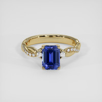 2.18 Ct. Blue Sapphire Ring, 14K Yellow Gold 1