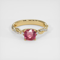 1.30 Ct. Sapphire Ring, 14K Yellow Gold 1